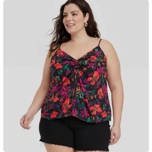 Ava & Viv Women’s Sleeveless Floral Tank Top